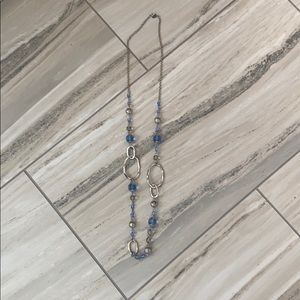 Lia Sophia Necklace - Blue and Silver